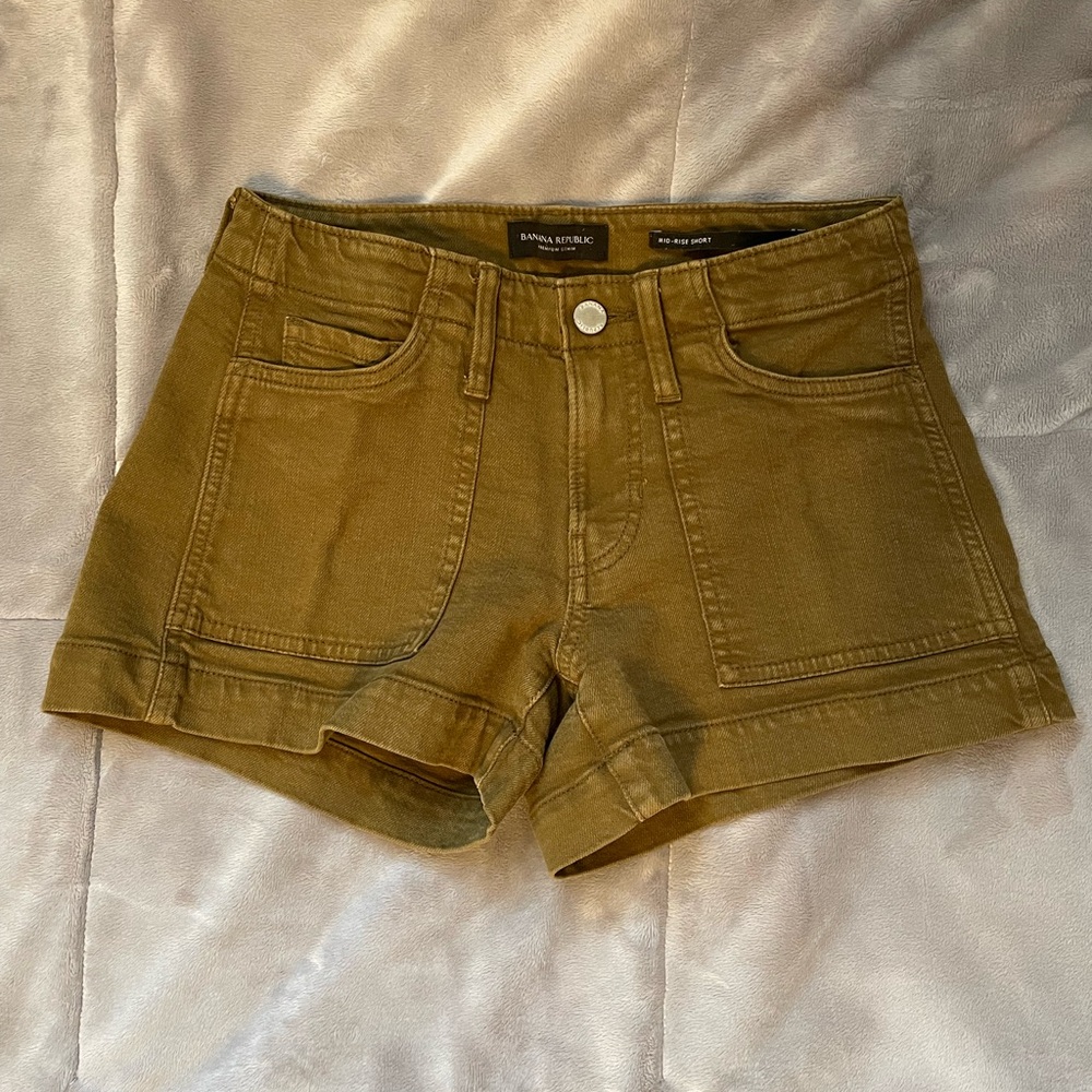 Banana Republic Olive Green Shorts